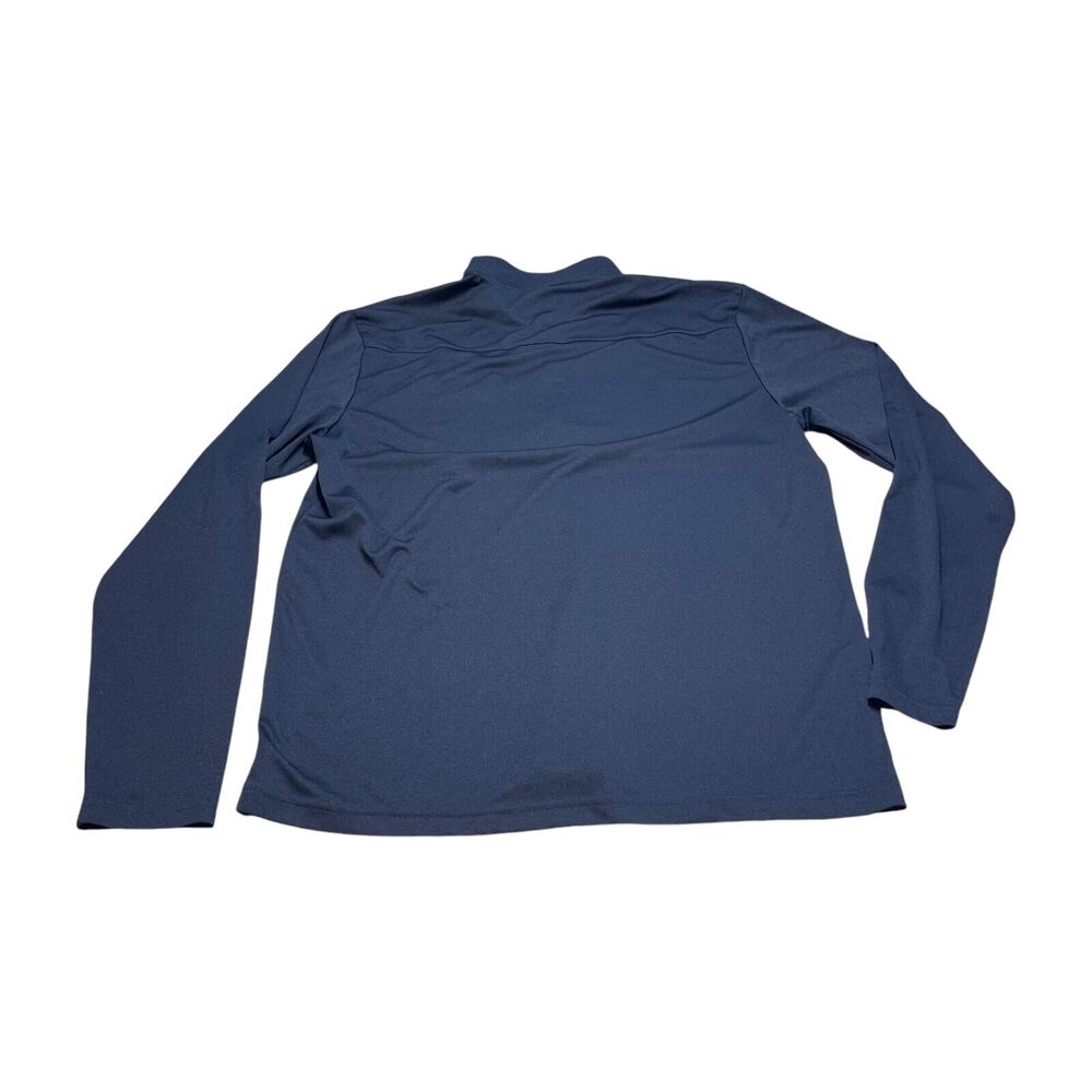 Sport-Tek Shirt Men's Large Navy Blue 100% Polyester Long Sleeve 1/4 Zip Outdoor - Picture 4 of 9